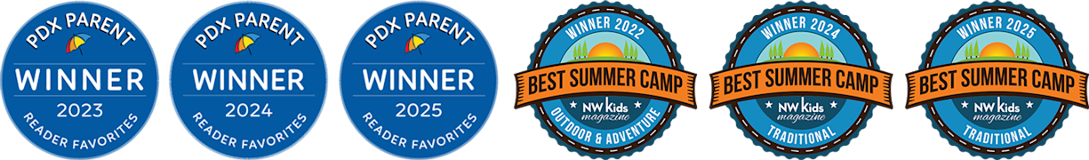 Awards and badges for Trackers Camps